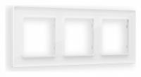 Рамка ALFA Platos (Белый Стекло органическое) 3-ая AF330103