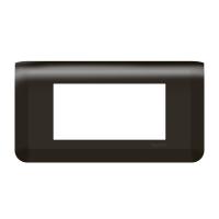 Legrand Mosaiс Рамка - Программа Mosaic - 4 модуля - матовая черная