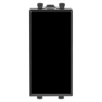 DKC Avanti Черный квадрат Кнопка 1 модуль