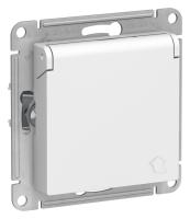 Systeme Electric AtlasDesign Лотос Розетка с/з со шторками с крышкой, 16А, IP20, механизм