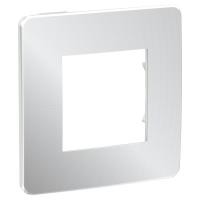 SE Unica Studio Хром/Белая Рамка 1-ная