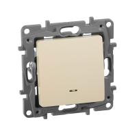 Legrand Etika Слоновая кость Переключатель с подсветкой, 10А, Автоматические клеммы