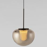 Подвесной светодиодный светильник со стеклянным плафоном 90325/1 черный Eurosvet Twice