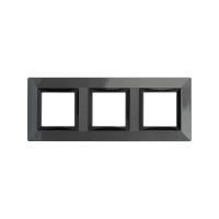 DKC Avanti Темно-Серый Металл Рамка 6 модулей