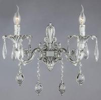 Бра с хрусталем 276/2 серебро Eurosvet Wonderful