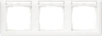 Gira Standard 55 Белый глянцевый Рамка 3-я горизонтальная с полем для надписи