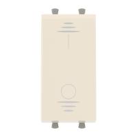 DKC Avanti Ванильная дымка Выключатель двухполюсный одноклавишный 1 модуль