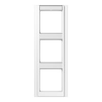 JUNG A 500 Белая Рамка 3-ая с шильдиком вертикальная