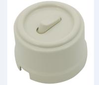 BIRONI Лизетта Пластик Слоновая кость Выключатель перекрестный 1-кл (клавишный)