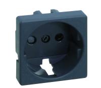 Simon 27 Play Графит Накладка на розетку с заземлением, сменная, широкая