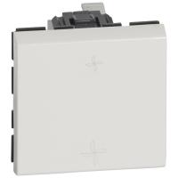 Legrand Mosaic Белый Переключатель на 2 направления для управления вентиляцией 2 мод 10AX