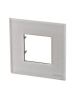 ABB NIE Zenit Стекло Жемчужное Рамка 1-я 2 мод