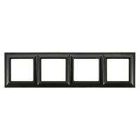 JUNG Eco Deco Рамка 4-поста термопласт черный матовый