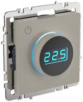 IEK BRITE BASE Бежевый Термостат электронный с инд. ТС10-1-БрКр (терморегулятор)