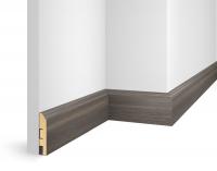 Плинтус ЕP07 NanoFlex, дуб Деревенский, 80x16x2400 мм, МДФ