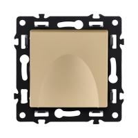 Розетка штепсельная SCHUKO 16A/250 В с крышкой, золотой Kollinger Asthetik AS-015GD