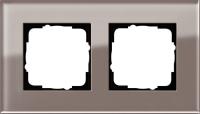Gira ESP Дымчатое стекло Рамка 2-ая