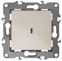 ЭРА 12-1102-02 Выключатель с подсветкой, 10АХ-250В, IP20, 12, Слоновая кость