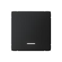 Systeme Electric ArtGallery Карбон Выключатель 1-клавишный с подсветкой, сх.1а, 10АХ, механизм