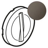 Legrand Celiane2 Графит Клавиша 1-ая для бесшумного выключателя с подсветкой