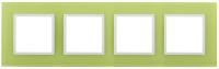 ЭРА 14-5104-26 Elegance Лайм/белый стекло Рамка 4-ая