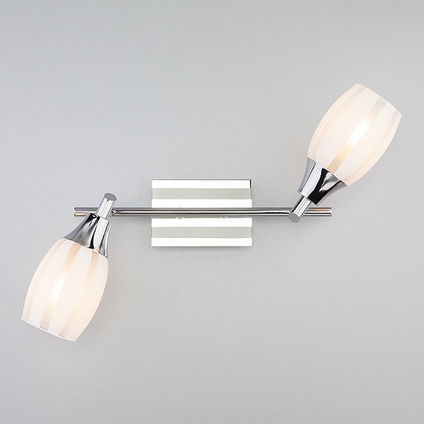 Бра с плафонами 20129/2 хром Eurosvet Meridiane Бра с плафонами 20129/2 хром Eurosvet Meridiane