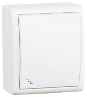 Simon 15 Aqua Белый Переключатель 1-клавишный наружный, IP54