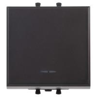 DKC Avanti Черный матовый Кнопка одноклавишная 2 модуля