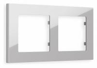 Рамка ALFA Techno (Серебро глянец) 2-ая AF220402