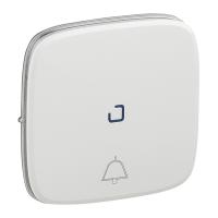 Legrand Valena ALLURE Бел Клавиша выключателя кнопочного с подсветкой с символом "звонок"