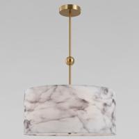 Потолочный светильник с тканевым абажуром 60174/5 латунь Eurosvet Brume