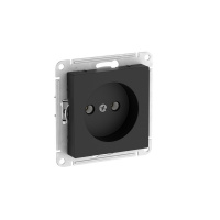 Systeme Electric AtlasDesign Карбон Розетка без заземления без шторок, 16А, мех., быстрозажим. клем.