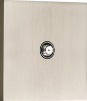 Donel Спутниковая розетка SAT 1 Вых.: 950-2400 МГц, (F-разъём), никель, серия N96, DT302NB