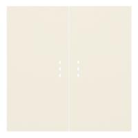 Клавиши для двухклавишного перекрестного выключателя с подсветкой, кремовый сатин (35615 MC)