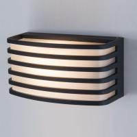 Уличный настенный светильник 1409 TECHNO чёрный Elektrostandard Grid a043950