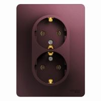 SE Glossa Баклажановый Розетка 2-ая с/з (в сборе)