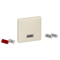 SE Merten SD Беж Клавиша 1-ая с окошком, без линзы (термопласт)