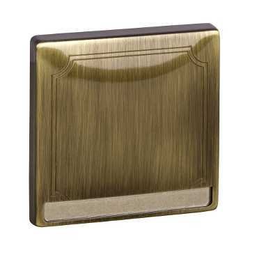 SE Merten SD Античная латунь Клавиша 1-ая, с полем для надписи