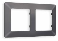 Рамка ALFA Line (Антрацит серый) 2-ая  AF110652