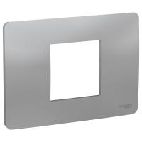 SE Unica Modular Алюминий Рамка 2-модульная