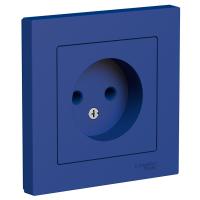 SE AtlasDesign Аквамарин Розетка б/з, 16А, в сборе