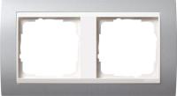 Gira Event Алюминий/Бел.глянц. Рамка 2-ая