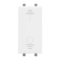 DKC Avanti Белое облако Выключатель двухполюсный одноклавишный 1 модуль