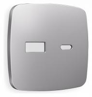 Лицевая панель OMEGA (Сталь матовый) для розетки 2USB тип A+C QUANT OP5110