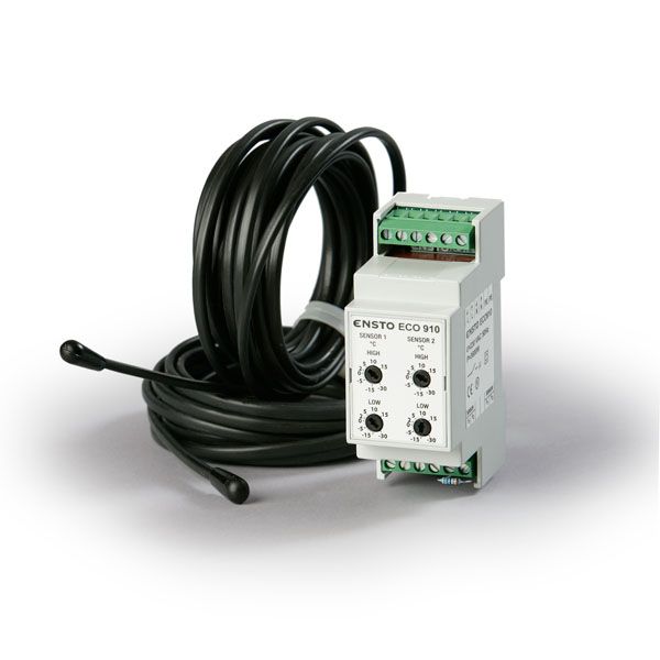 ENSTO Терморегулятор д/систем антиоблед, 16А, на Din ENSTO Терморегулятор д/систем антиоблед, 16А, на Din