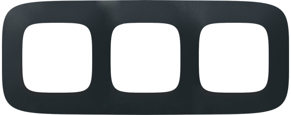Legrand Valena ALLURE Матовый черный Рамка 3-ая