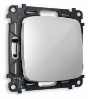 Комплект механизма 1-клавишного перекрестного выключателя OMEGA MO401030 Серебро глянец QUANT