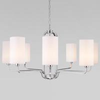 Подвесная люстра с абажурами 60128/8 хром Eurosvet Purezza