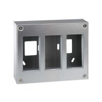 Simon Cima 500 Сталь Бокс на 3 модуля, наружный монтаж, 168х67х207,5мм