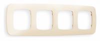 Рамка OMEGA Ecta (Бежевый матовый) 4-ая OF140334
